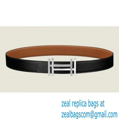 Hermes H au Carre belt buckle & Reversible leather strap 32 mm 05 2023